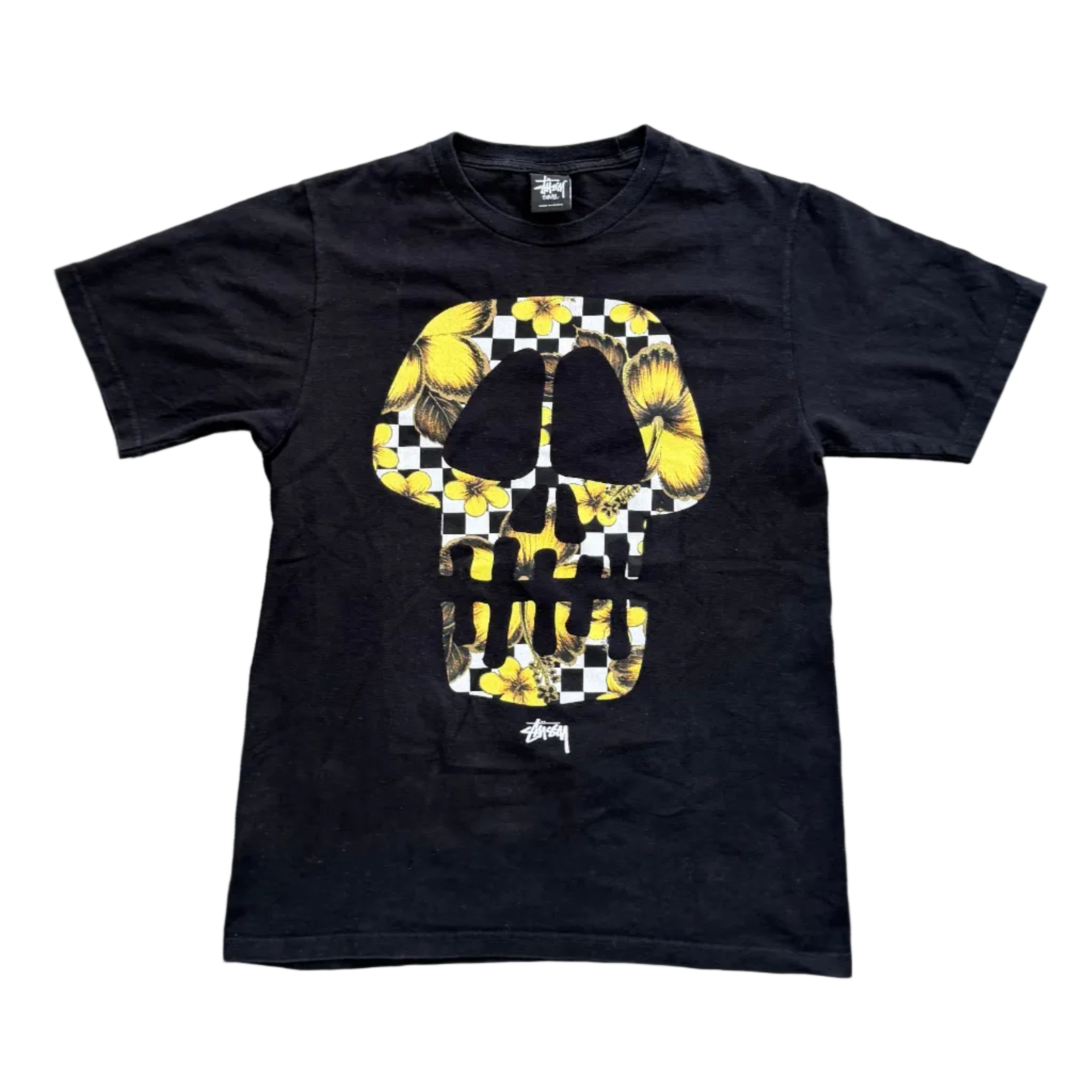Stussy Skull Check Flowers Tee