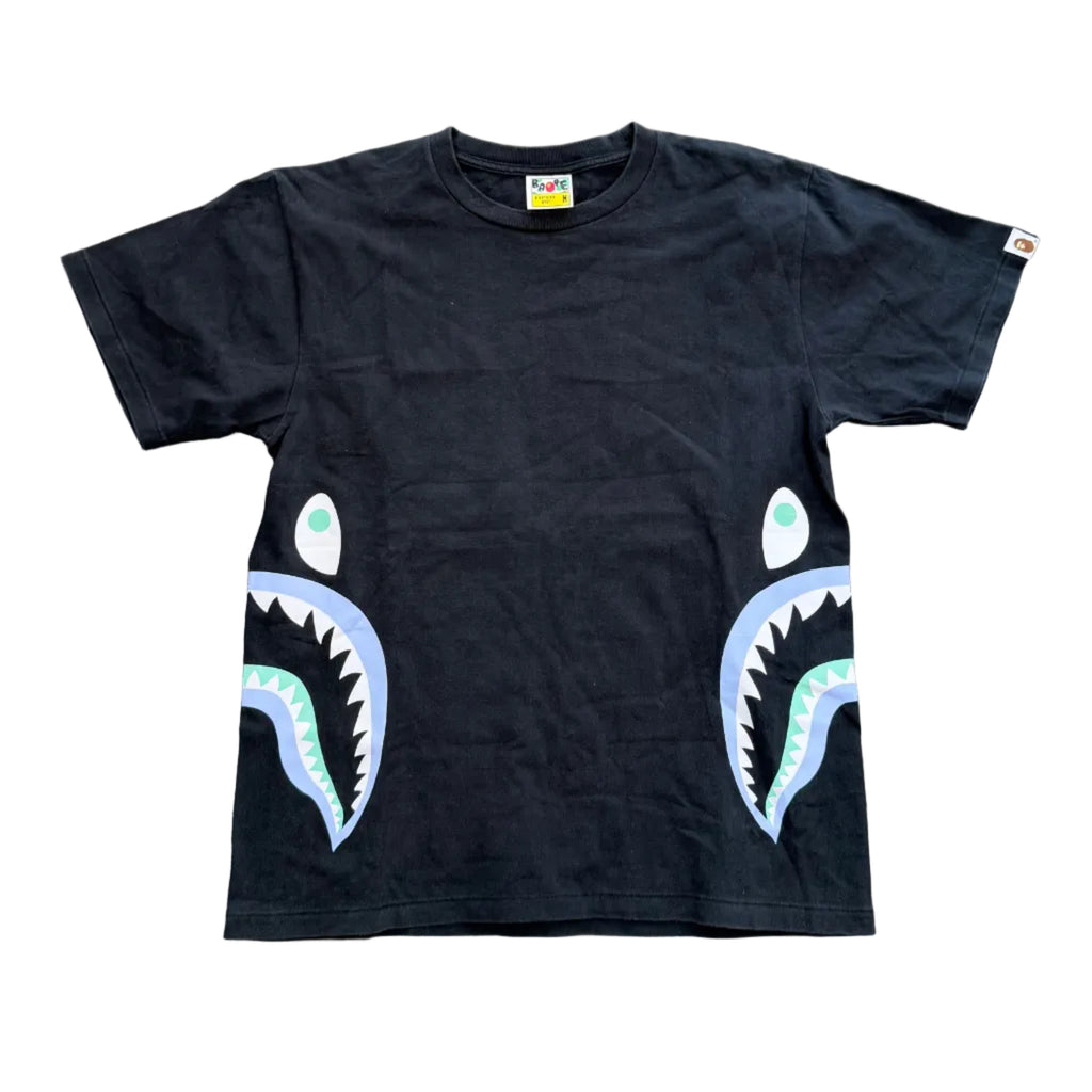BAPE Text Code Camo Side Shark Tee