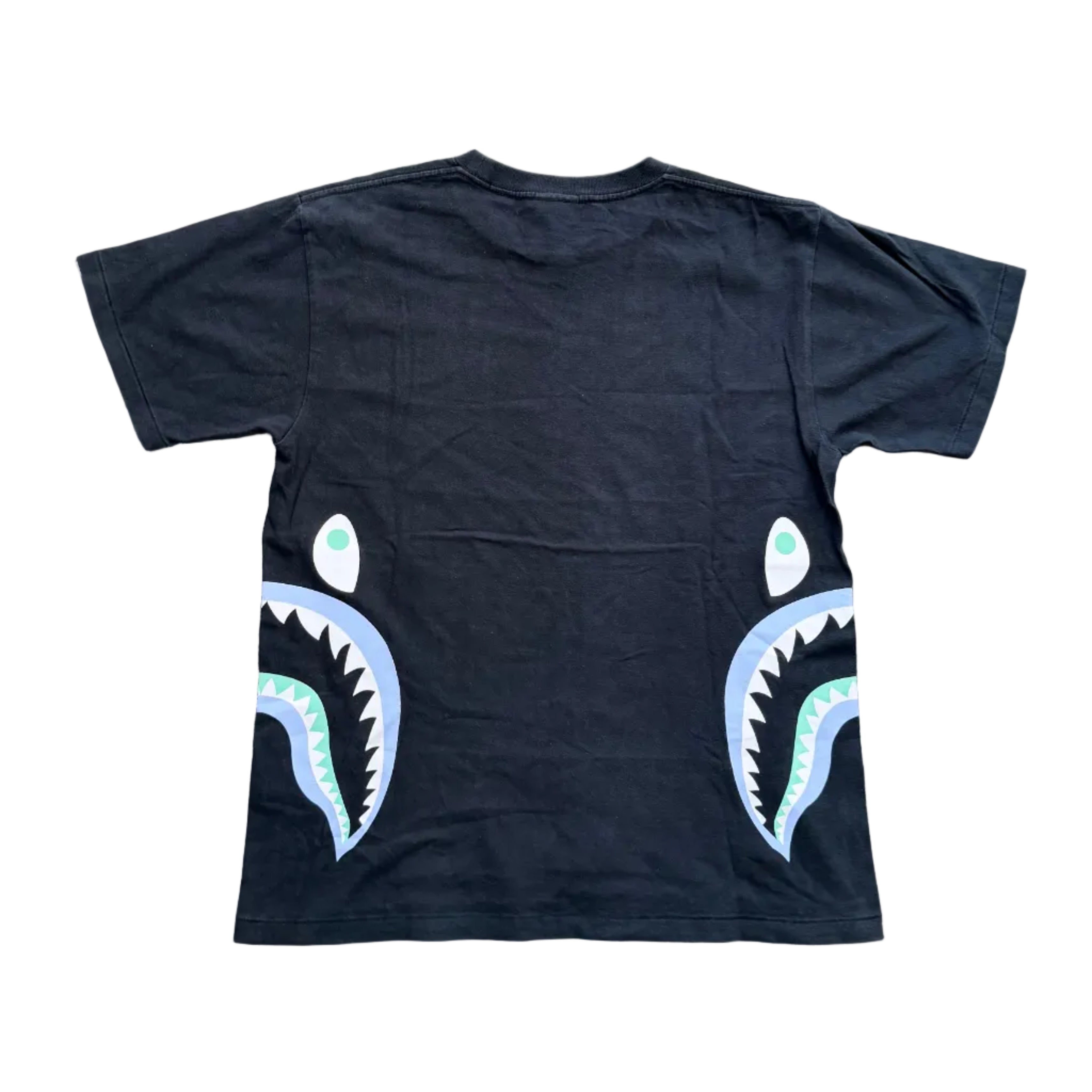 BAPE Text Code Camo Side Shark Tee