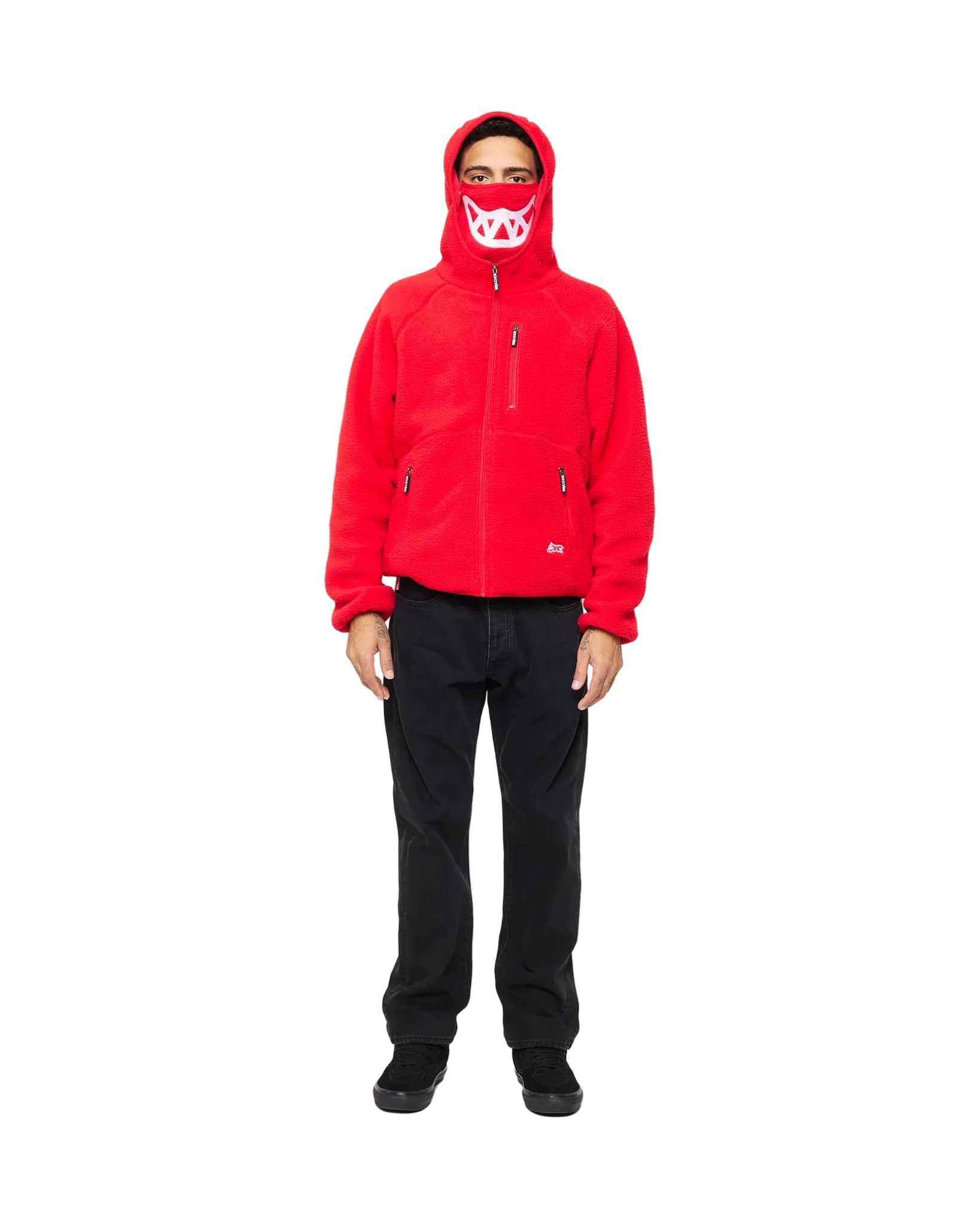 GRIN ZIP FRONT HOODIE